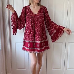 Free People Floral Print Tunic